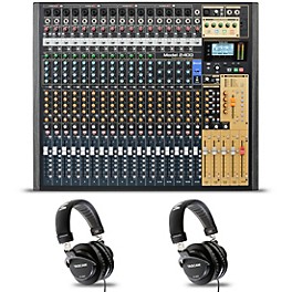 TASCAM Model 2400 24-Channel Multitrack Recorder and Mixer With 2 TH-300X Headphones