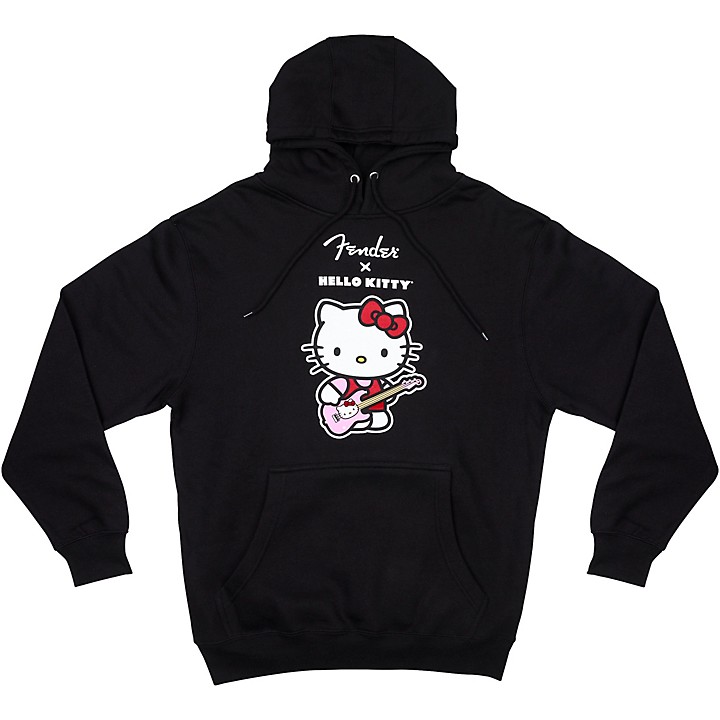Fender x Hello Kitty Front Logo Hoodie X Large Black | Guitar Center