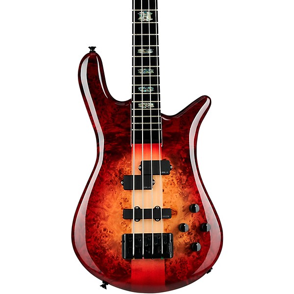 Spector Euro 4 Custom Electric Bass Natural Red Burst Gloss