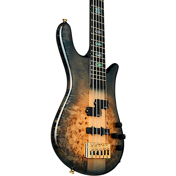 Spector Euro 5 Custom 5 String Electric Bass Natural Black Burst Gloss