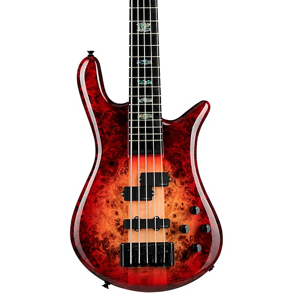 Spector Euro 5 Custom 5 String Electric Bass Natural Red Burst Gloss