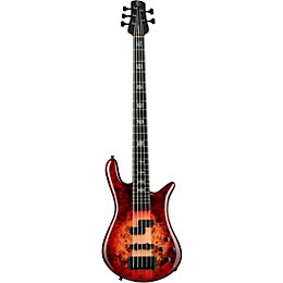 Spector Euro 5 Custom 5 String Electric Bass Natural Red Burst Gloss