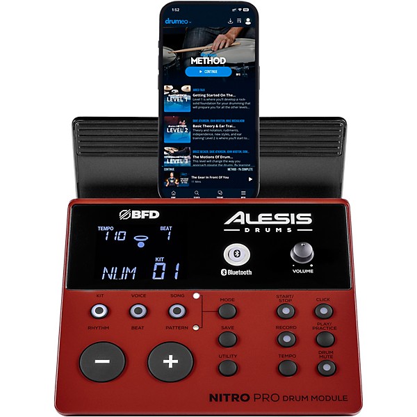 Alesis Nitro Pro XL 10-Piece Electronic Drum Kit With Mesh Heads & Bluetooth