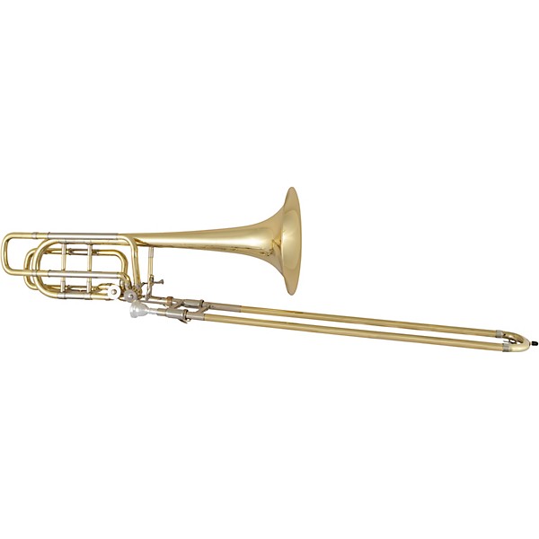 Bach 50B3O Stradivarius Series Professional Open Wrap Double Rotor Bass Trombone Lacquer Yellow Brass Bell