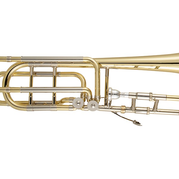 Bach 50B3O Stradivarius Series Professional Open Wrap Double Rotor Bass Trombone Lacquer Yellow Brass Bell