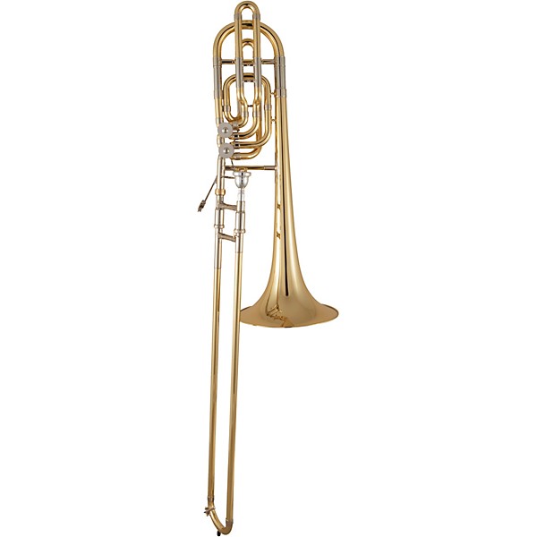 Bach 50B3 Stradivarius Series Professional Standard Wrap Double Rotor Bass Trombone Lacquer Yellow Brass Bell