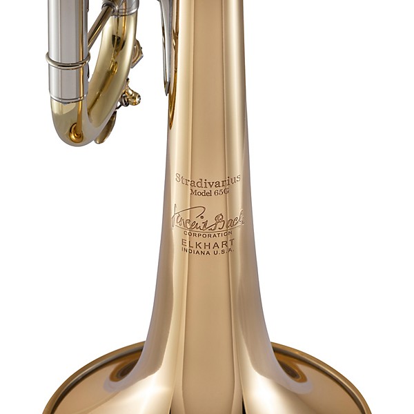 Bach 190 Stradivarius 65 Bell Dual Bore Series Unlacquered Professional Bb Trumpet Unlacquered