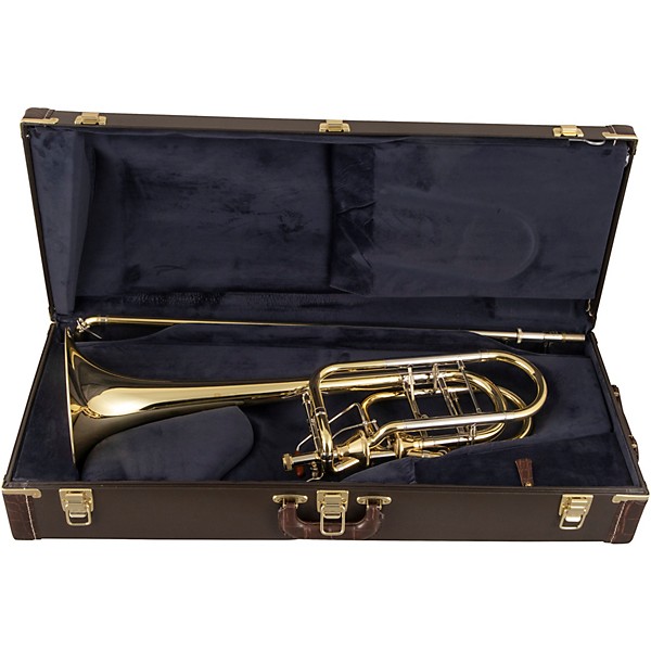 Bach 50AF3 Stradivarius Series Professional Open Wrap Bass Trombone with Double Infinity Valves Lacquer Yellow Brass Bell