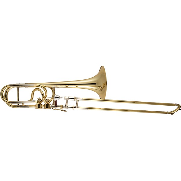 Bach 50A3 Stradivarius Series Professional Open Wrap Bass Trombone with Double Hagmann Valves Lacquer Yellow Brass Bell