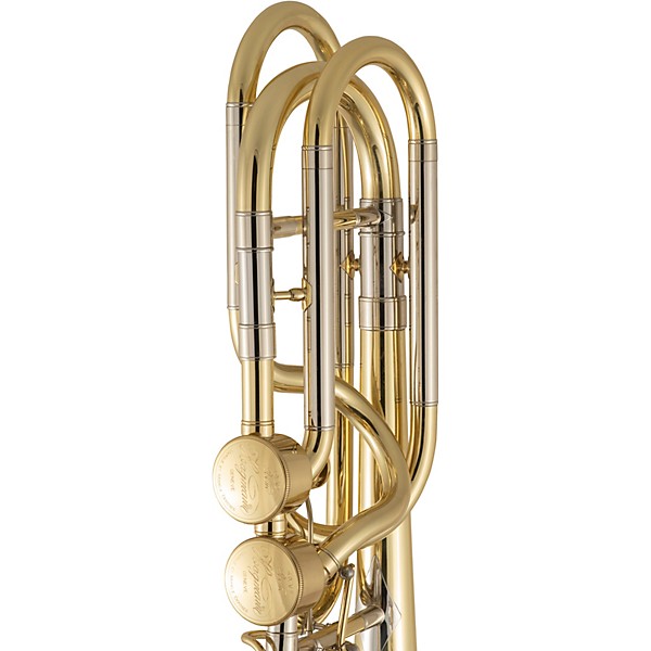 Bach 50A3 Stradivarius Series Professional Open Wrap Bass Trombone with Double Hagmann Valves Lacquer Yellow Brass Bell