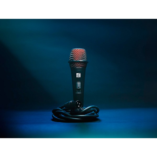 sE Electronics V2-SW-XLR Supercardioid Dynamic Handheld Microphone with On/Off Switch (Includes 15' Cable)