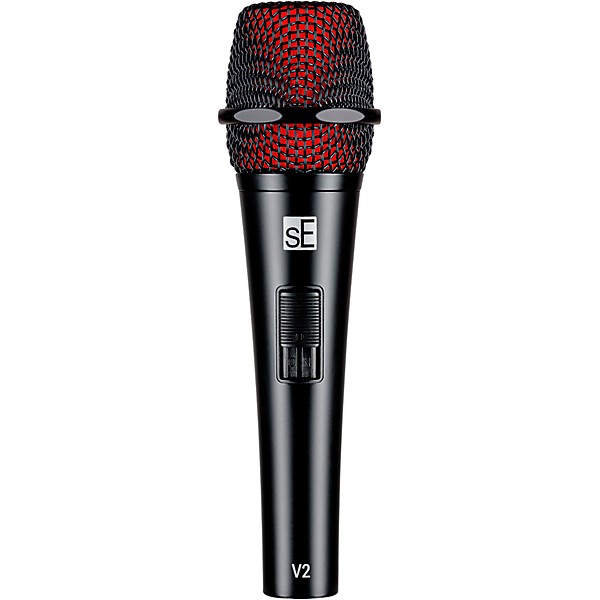 sE Electronics V2-SW-QTR Supercardioid Dynamic Handheld Microphone with On/Off Switch (Includes 15' Cable)