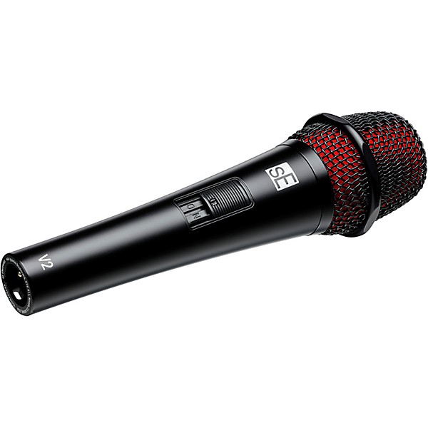 sE Electronics V2-SW-QTR Supercardioid Dynamic Handheld Microphone with On/Off Switch (Includes 15' Cable)