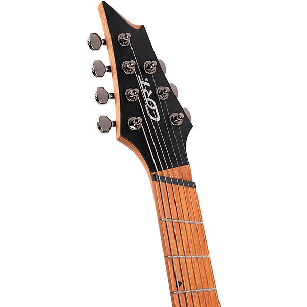 Cort KX307MSOP KX Series Multi-Scale 7 String Electric Guitar Open Pore Mahogany