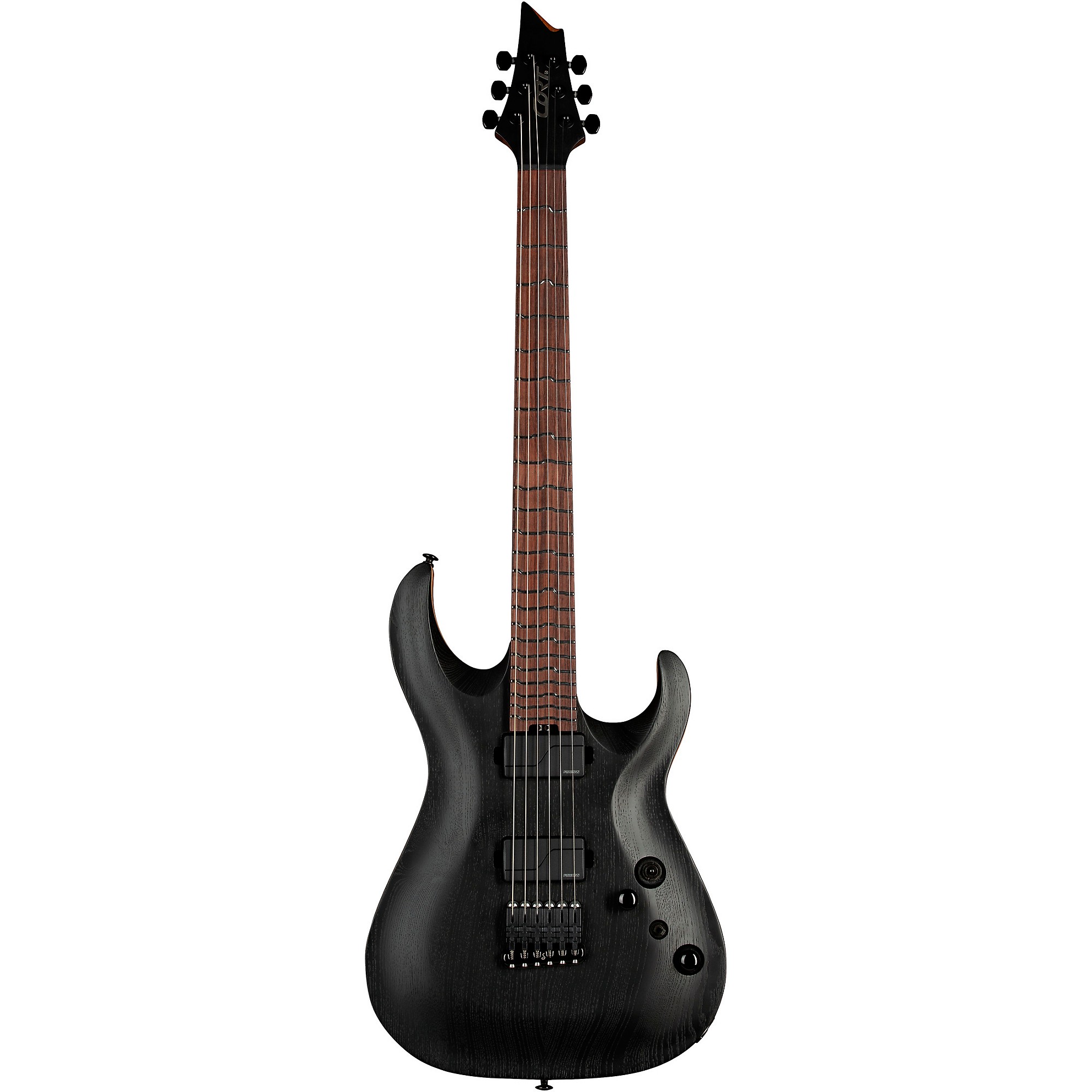 Cort エレキギター ブラック 100611241 Cort X Series Bolt-On 6-String Electric Guitar Open Pore Black