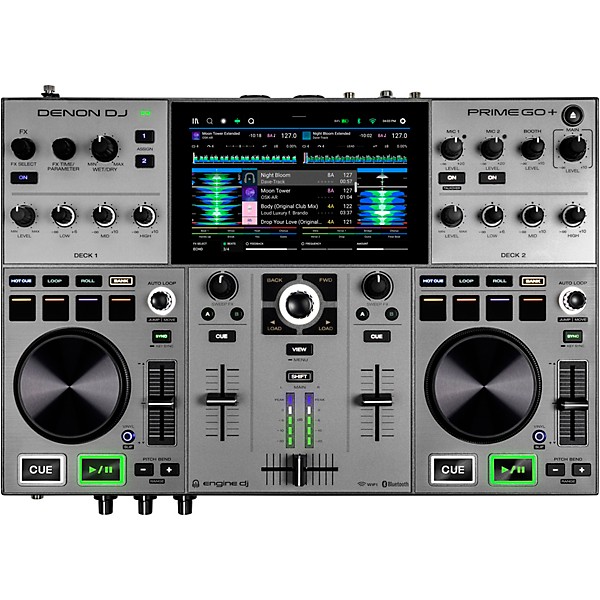 Denon DJ PRIME GO+ Professional 2-Channel Standalone DJ System with Bluetooth