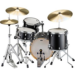 Yamaha Tour Custom Maple 3-Piece Shell Pack ... Yamaha Tour Custom Maple 3-Piece Shell Pack With 18" Bass Drum Licorice Satin