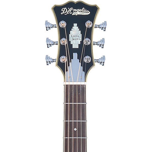 D'Angelico Excel Gramercy Acoustic-Electric Guitar Silver Burst