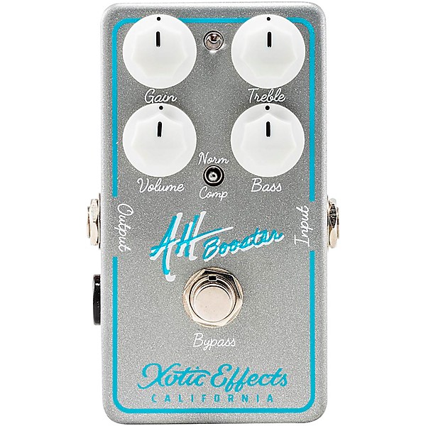 Xotic AH Booster Allen Hinds Effects Pedal Silver Sparkle