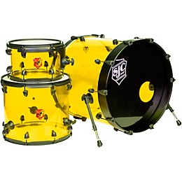 SJC Drums Josh Dun Torch 3-Piece Shell Pack Yellow Acrylic