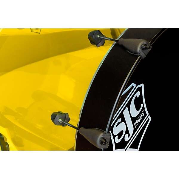 SJC Drums Josh Dun Torch 3-Piece Shell Pack Yellow Acrylic