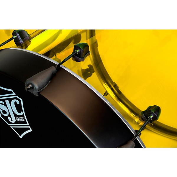 SJC Drums Josh Dun Torch 3-Piece Shell Pack Yellow Acrylic