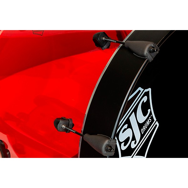 SJC Drums Josh Dun Torch 3-Piece Shell Pack Red Acrylic