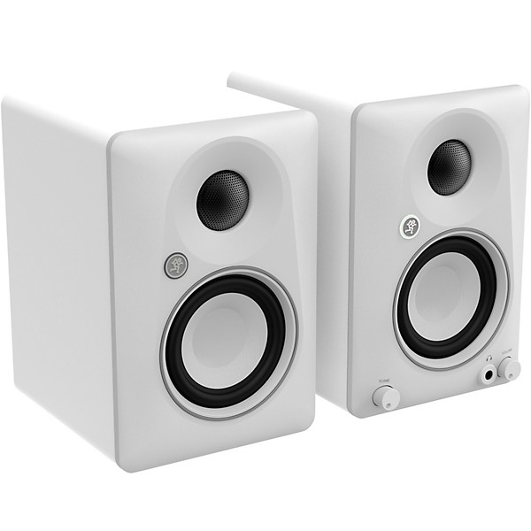 Mackie CR3.5BT-LTD-WHT 3.5" Limited Edition White Powered Studio Monitors w/ Tone Control and Bluetooth (Pair)