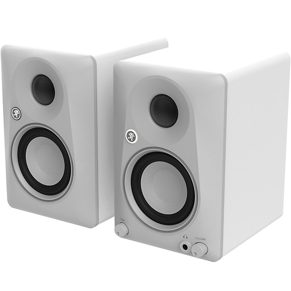 Mackie CR3.5BT-LTD-WHT 3.5" Limited Edition White Powered Studio Monitors w/ Tone Control and Bluetooth (Pair)