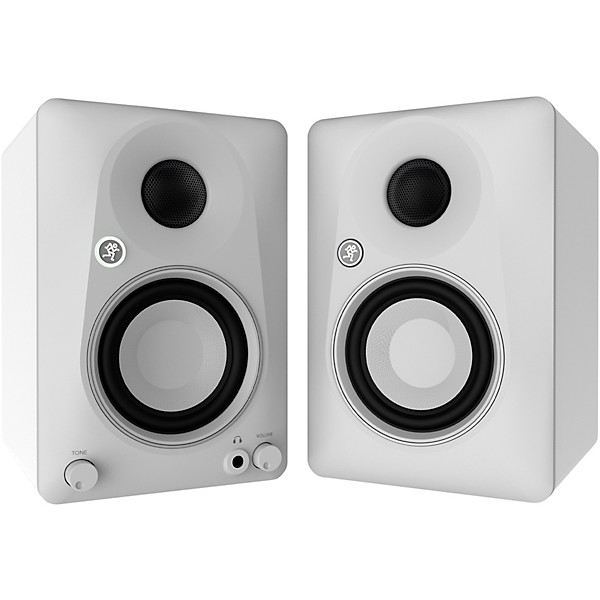 Mackie CR3.5BT-LTD-WHT 3.5" Limited Edition White Powered Studio Monitors w/ Tone Control and Bluetooth (Pair)