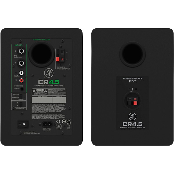 Mackie CR4.5 4.5" Powered Studio Monitors w/ Tone Control (Pair)