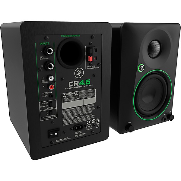 Mackie CR4.5 4.5" Powered Studio Monitors w/ Tone Control (Pair)