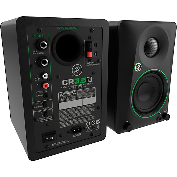 Mackie CR3.5BT 3.5" Powered Studio Monitors w/ Tone Control and Bluetooth (Pair)