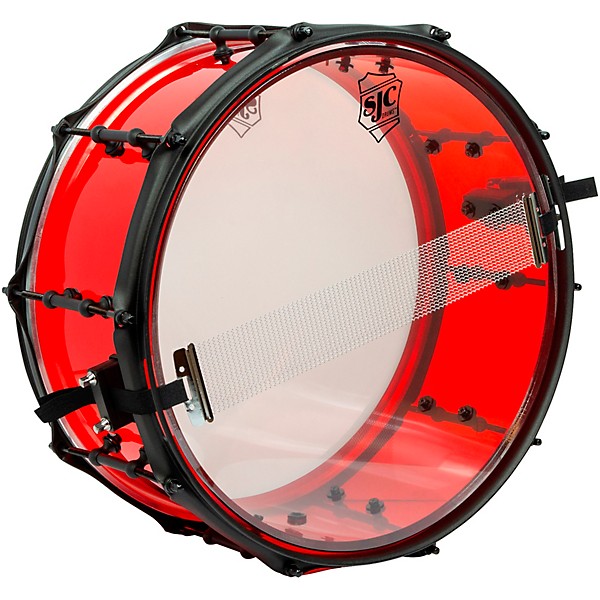 SJC Drums Josh Dun Torch Snare Drum 14 x 6.5 in. Red Acrylic