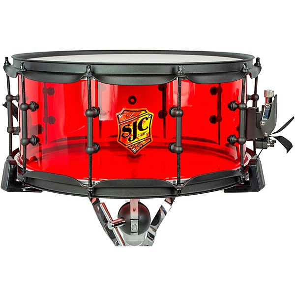 SJC Drums Josh Dun Torch Snare Drum 14 x 6.5 in. Red Acrylic