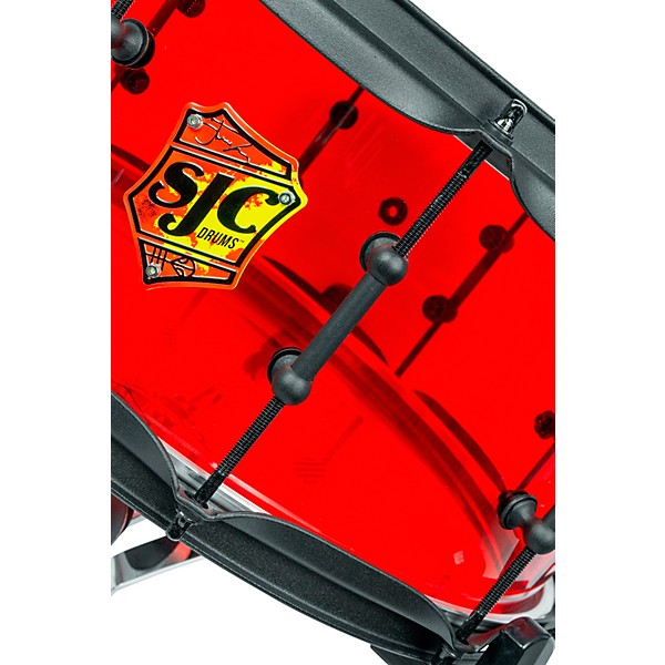 SJC Drums Josh Dun Torch Snare Drum 14 x 6.5 in. Red Acrylic