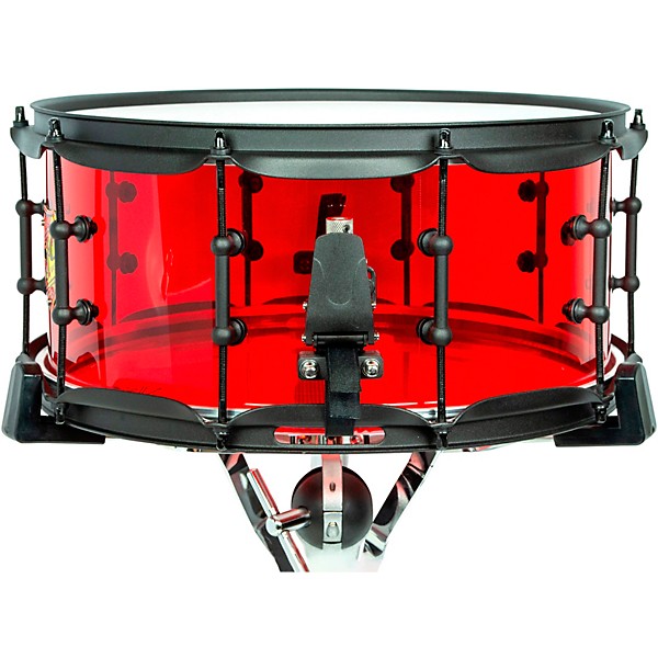 SJC Drums Josh Dun Torch Snare Drum 14 x 6.5 in. Red Acrylic