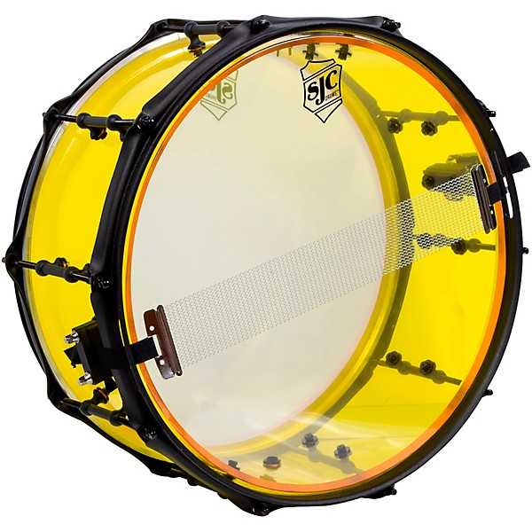 SJC Drums Josh Dun Torch Snare Drum 14 x 6.5 in. Yellow Acrylic