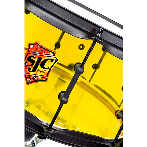 SJC Drums Josh Dun Torch Snare Drum 14 x 6.5 in. Yellow Acrylic