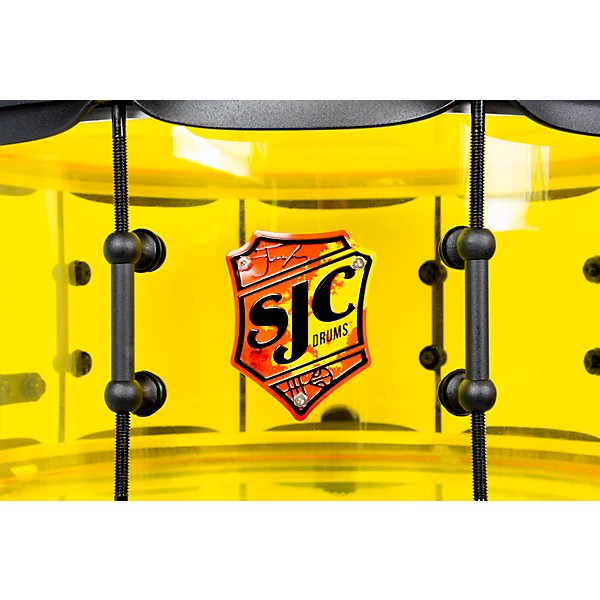 SJC Drums Josh Dun Torch Snare Drum 14 x 6.5 in. Yellow Acrylic