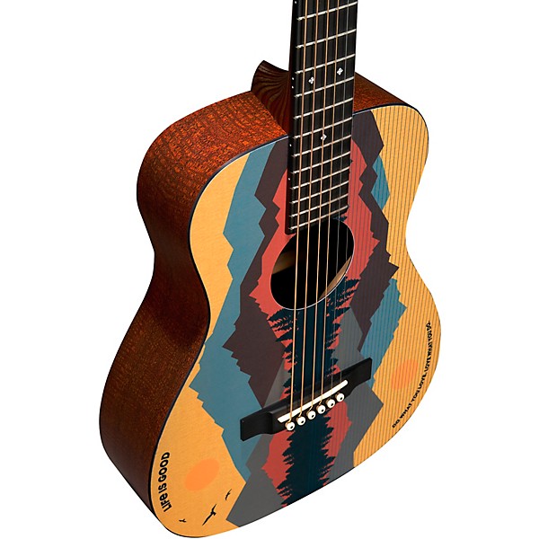 Martin LX1 Life Is Good Acoustic Guitar Graphic