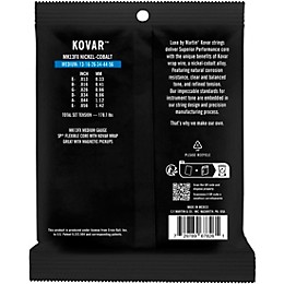 Martin Luxe by Martin Kovar Flexible Core Nickel Cobalt Acoustic Guitar Strings Medium (13-56)