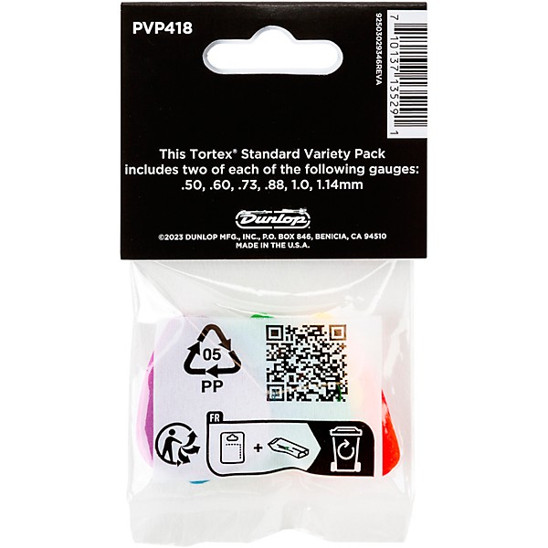 Dunlop Tortex Standard Variety Pick Pack 12 Pack