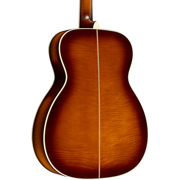 Martin Custom Shop M/0000-14 Style 45 European Spruce-Big Leaf Flame Maple Acoustic Guitar Ambertone