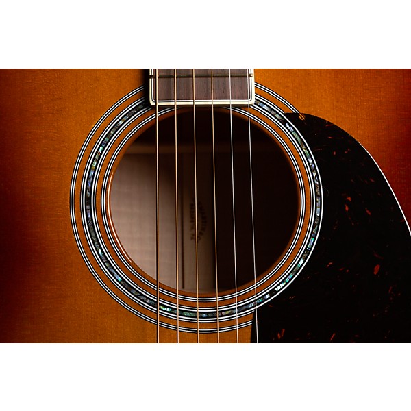 Martin Custom Shop M/0000-14 Style 45 European Spruce-Big Leaf Flame Maple Acoustic Guitar Ambertone