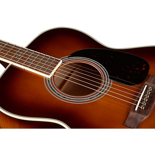 Martin Custom Shop M/0000-14 Style 45 European Spruce-Big Leaf Flame Maple Acoustic Guitar Ambertone