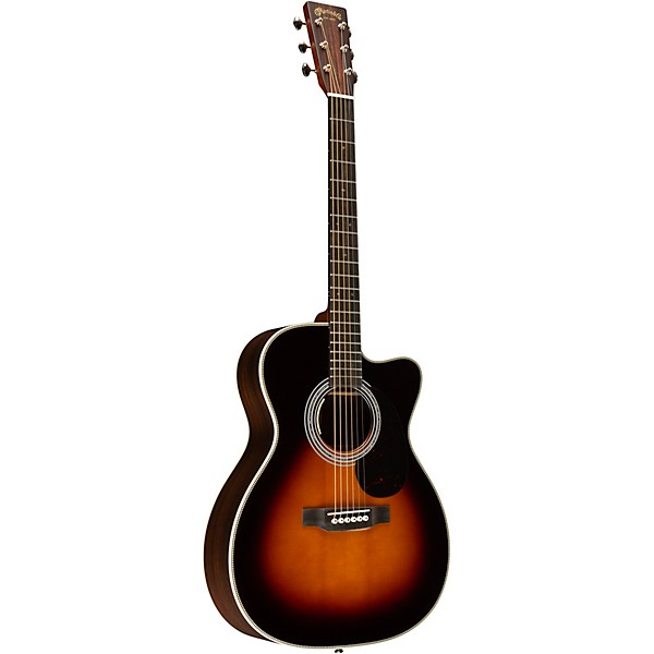 Martin Custom Shop OM Cutaway 1935 European Spruce-East Indian Rosewood Acoustic-Electric Guitar Sunburst