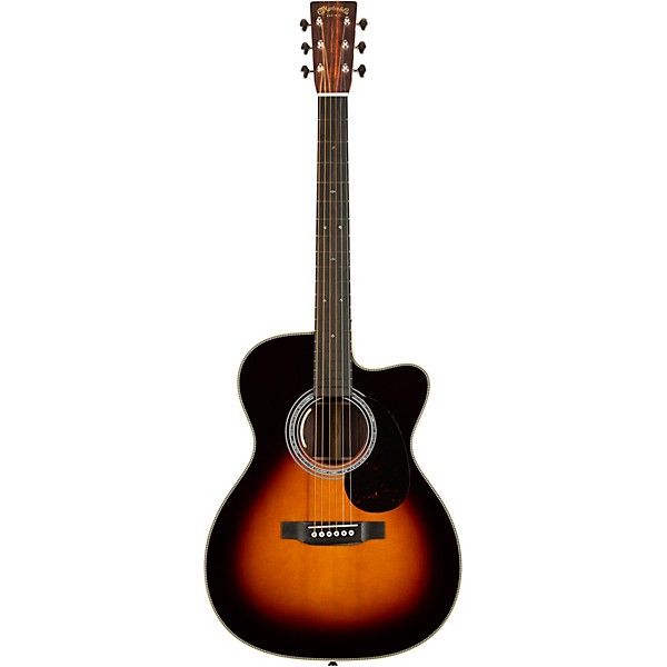 Martin Custom Shop OM Cutaway 1935 European Spruce-East Indian Rosewood Acoustic-Electric Guitar Sunburst