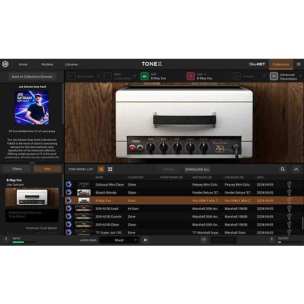 IK Multimedia TONEX Joe Satriani Amp Vault