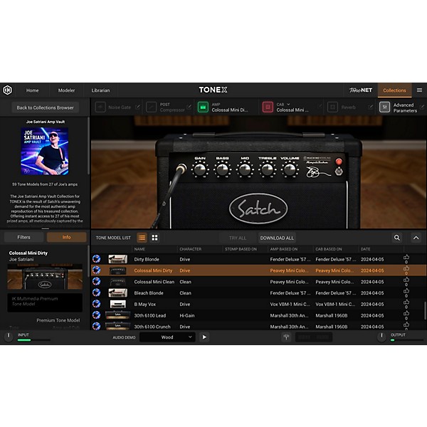 IK Multimedia TONEX Joe Satriani Amp Vault